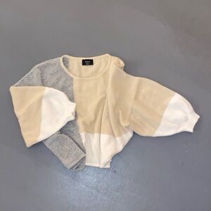 Vici Colorblock Crop Sweater - Size Small